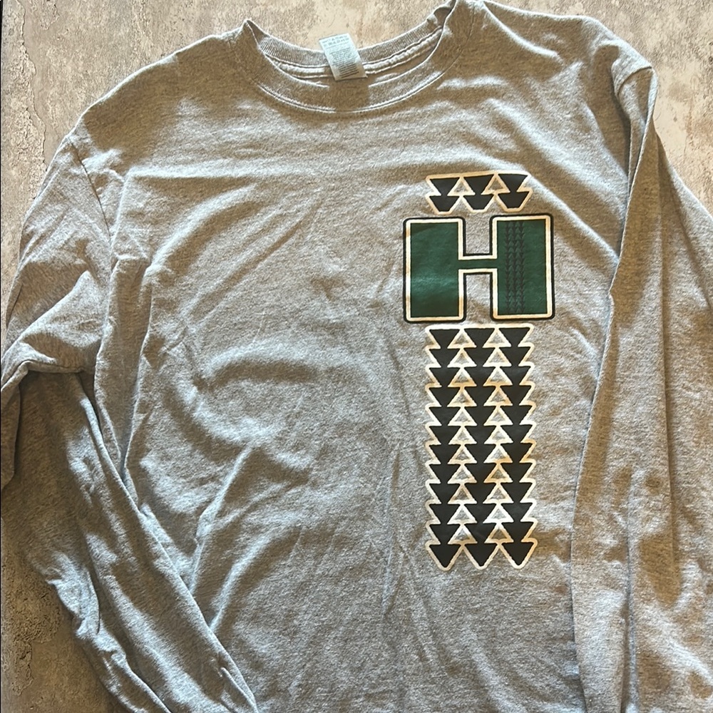 Long sleeve grey university of Hawaii men’s  t shirt Brand unknown